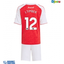 Arsenal Jurrien Timber #12 Domaci Dres za djecu 2025-26 Kratak Rukav (+ Kratke hlače)